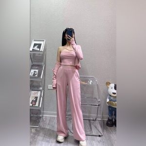 Set 3-pc: Jacket + Top + Pant - Size S